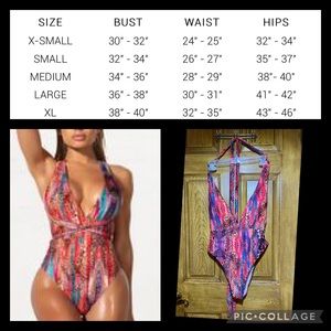 New w/o tags sexy animal print one piece swim XL